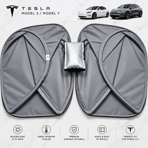 Tesla Model 3 2017 to 2023 Roof Sunshade set NZ