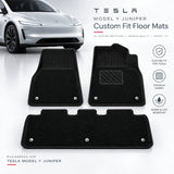 Tesla Model Y Juniper TPE Floor Mat Set with Carpet | 2025–2026 | 6-Piece